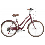 Mestský retro bicykel Kross 26'' Le Grand Pave 1 6-prevodový Hliníkový 16" lesklý, bordový Mestský retro bicykel Kross 26'' Le Grand Pave 1 6-prevodový Hliníkový 16" lesklý, bordový